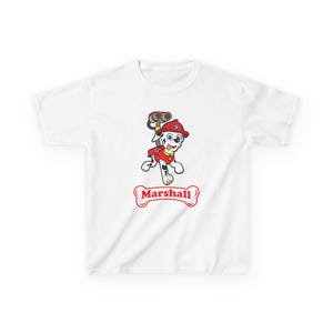 Marshall Paw Patrol Kids Cotton Tee: Birthday Gift Shirt