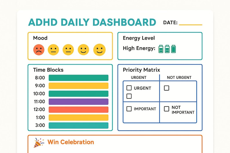 ADHD Brain Toolkit Printable | Digital Prints | Professional ADHD ...