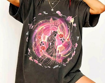 Retro Aurora Sleeping Beauty Shirt, Disney Princess Tee, Pink Roses Arch Shirt, Disneyland Girl Trip Tee, Fairy Tale Silhouette, Disney Gift