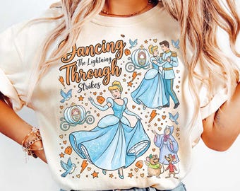 Vintage Disney Cinderella Prinzessin Shirt, Prinz Charming Dancing Shirt, Fee Patin Jaq Gus Maus T-Shirt, Disney Geschenk für Sie