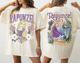 Retro Disney Tangled Rapunzel Shirt, Princess Floral Tee, Lost Princess Coquette Bows Shirt, Magic Kingdom Disney Trip Vacation Shirt
