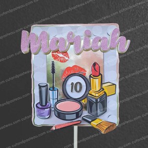 Makeup 3D Cake Topper