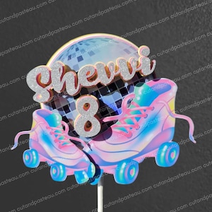 Disco Rollerskate 3D Cake Topper