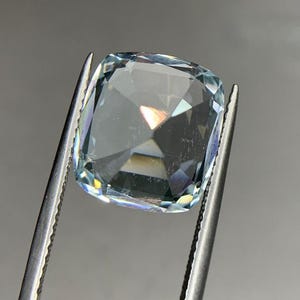 9.30 Ct Natural Aquamarine Cushion Cut Ocean Blue Loose Gemstone image 4