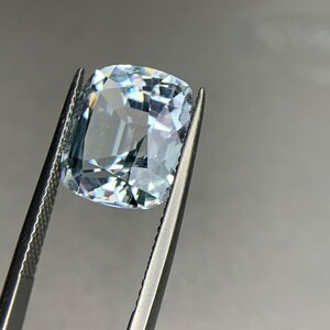 9.30 Ct Natural Aquamarine Cushion Cut Ocean Blue Loose Gemstone image 5