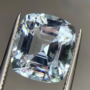 9.30 Ct Natural Aquamarine Cushion Cut Ocean Blue Loose Gemstone image 1