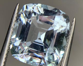 9,30 Ct Natürlicher Aquamarin Kissenschliff Ozeanblauer Edelstein
