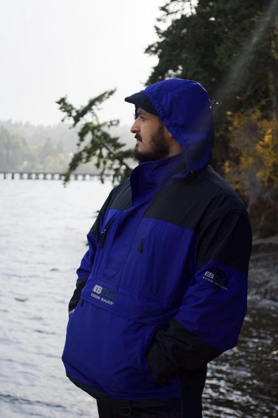 Vintage 90s Eddie Bauer EBTEK Anorak Pullover Jacket - Etsy