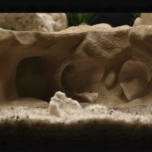 Underwater Lost City of Atlantis Cave - The Sunken Ruins | Aquarium Decoration - Shrimp, Fish Tank and Terranium Aquascape Beige