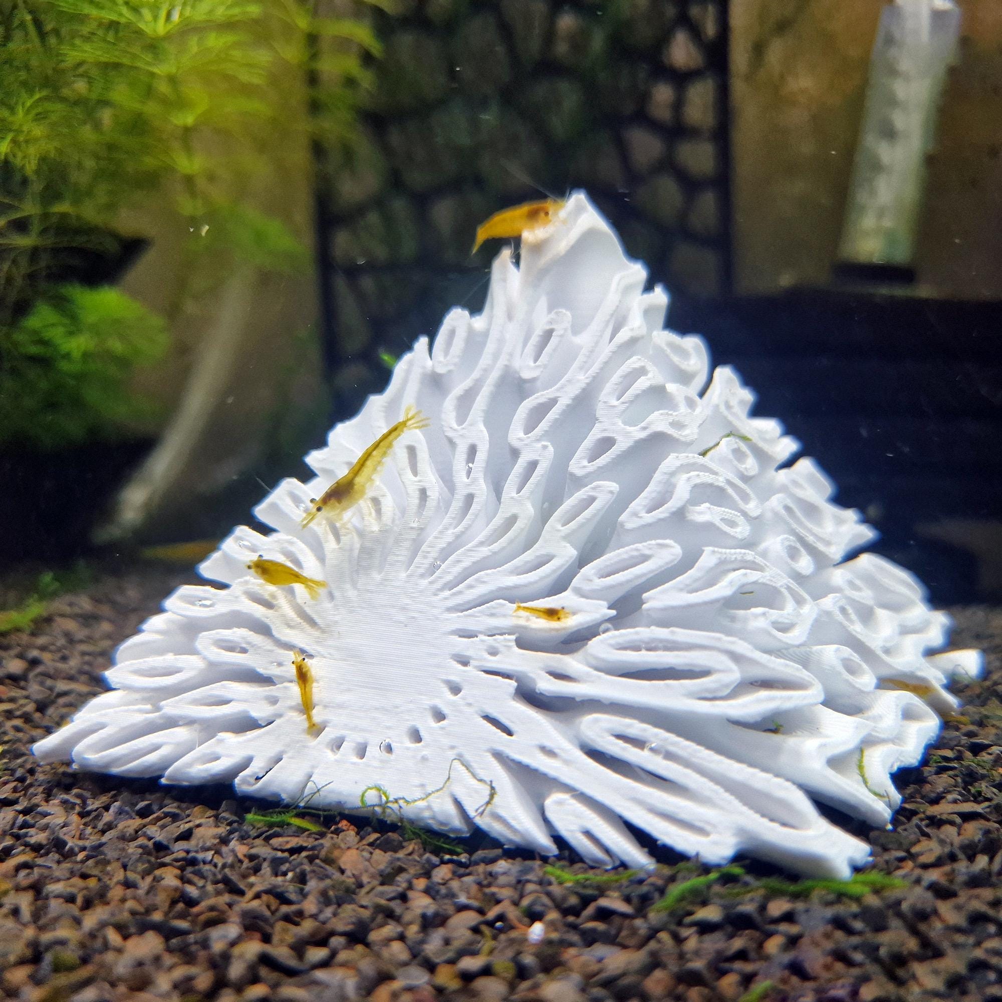 Shrimp Pyramid Hideout Aquarium Decor | Safe Shrimp Cave Shelter for