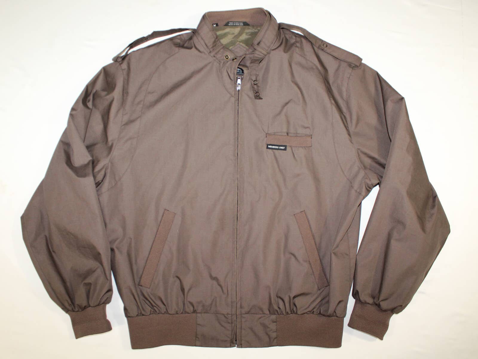 1980s Members Only Coffee Colored Jacket