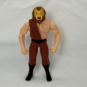 Tomy Tigermask Lejonman Sofubi Figur 4,5 tum 2002 Japansk Brottare Brottning