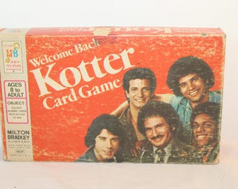 Vintage 1976 - Welcome Back Kotter Card Game - Milton Bradley Original