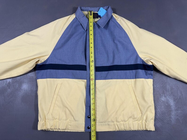 Vintage Country Traditionelle Pendleton Pen West Jacke Herren 46 Blau Colorblock Windjacke Bild 8