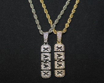 Gold and Silver Plated XANAX Bar Solid 