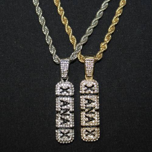 Xanax Bar Pill Pendant Pill Necklace 