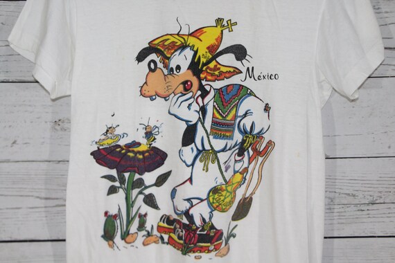 Goofy Mexico Vintage Retro Large Graphic Print Th… - image 2