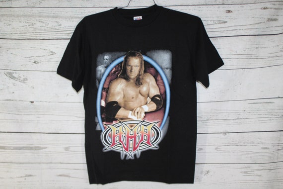 Vintage Kids Triple H Wrestling WWE T Shirt Youth XL Clothing Unisex Kids Clothing Tops & Tees T-shirts Graphic Tees 