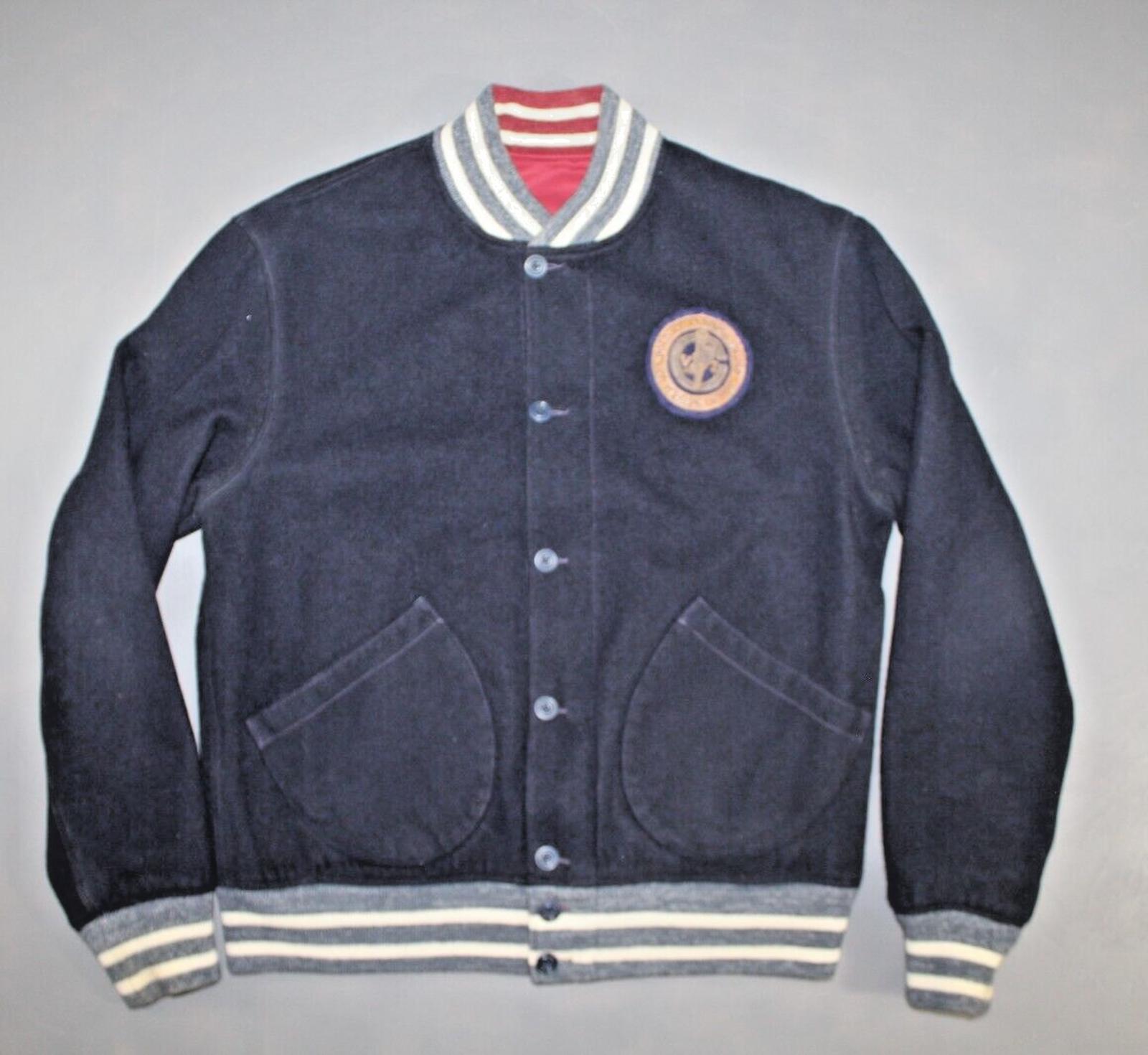 POLO Ralph Lauren Reversible Varsity Track Team P-wing Satin Wool 