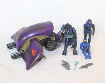 Halo 2 Ghost Elite Master Chief Spartan Mini Figure Covenant Joyride 2005 Lot