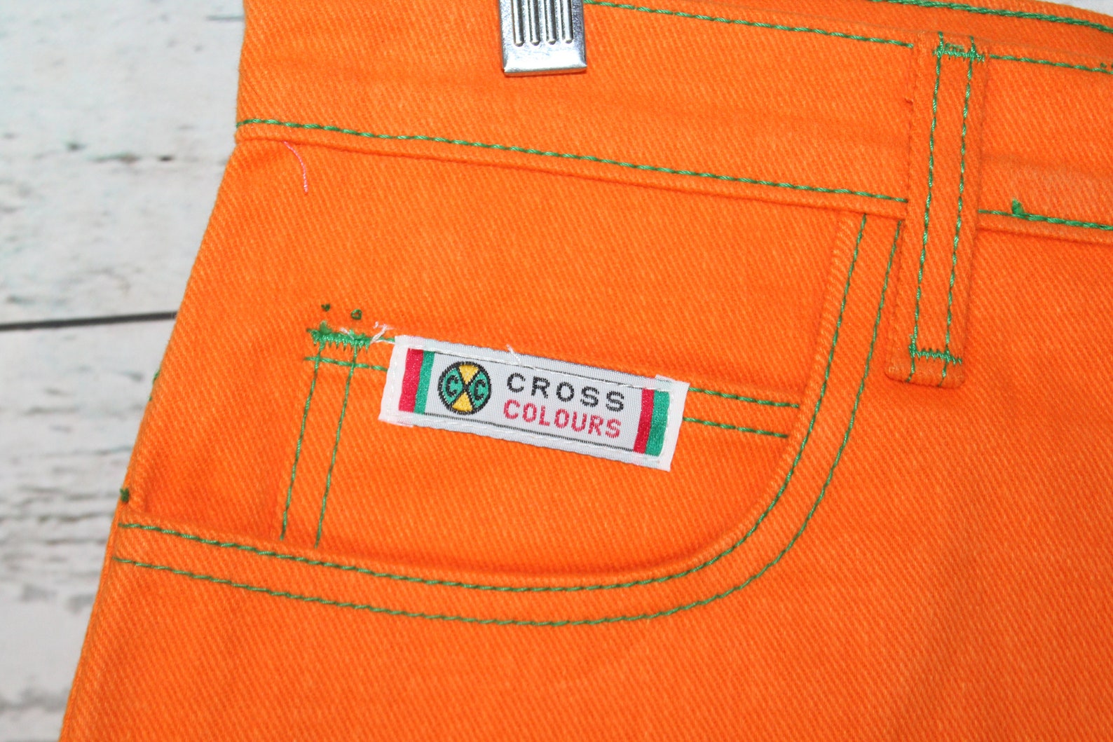 orange baggy cargo pants