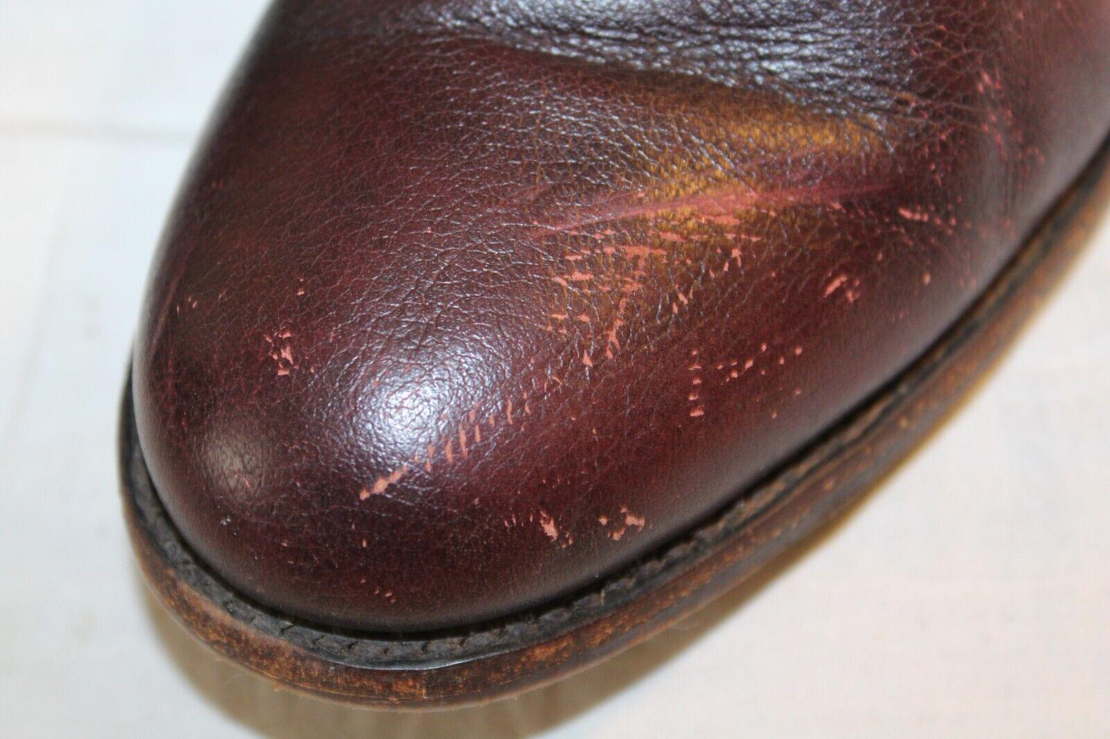 Justin Jackson Western Cowboy Boots Maroon Leather Riding Roper Mens 8.5 Justin® Men main image 4