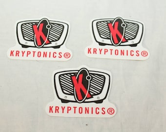 Kryptonics Vintage Inline Aggressive Rollerblade wheels Vinyl TV Logo Sticker