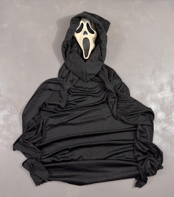 Vintage Scream Ghostface Fun World Halloween Mask… - image 1