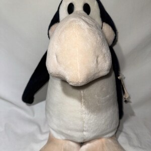 Large Dakin Opus Plush Stuffed Animal 17” Penguin Comic Strip Bloom Country Red Bow Tie 1982