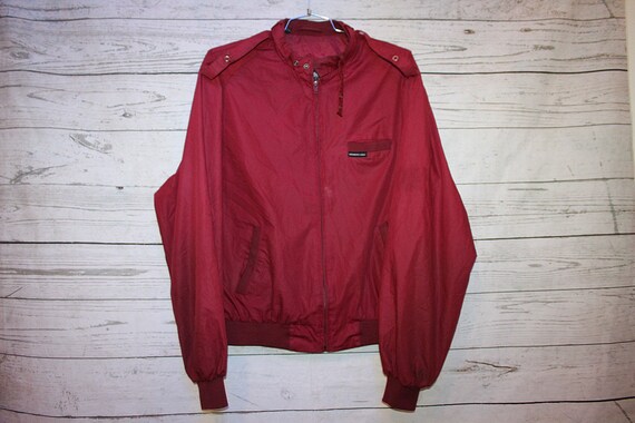 maroon members only jacket