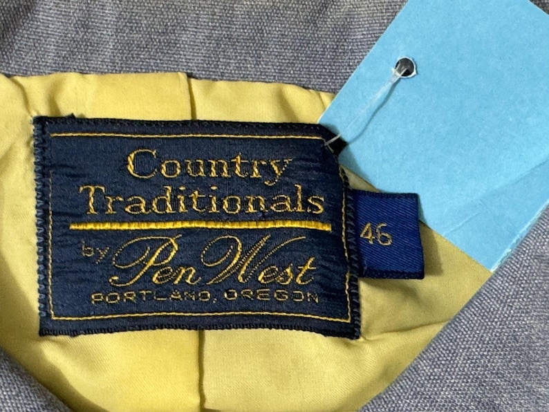 Vintage Country Traditionelle Pendleton Pen West Jacke Herren 46 Blau Colorblock Windjacke Bild 7