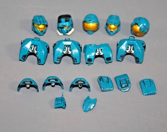 Halo 3 Collection Mark VI CQB EOD Security Armor Pack McFarlane Teal Cyaanblauw