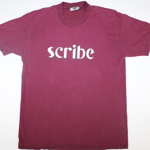 Vintage 90s Rollerblade T-Shirt, Scribe Industries Graphic Tee (Adult Medium)