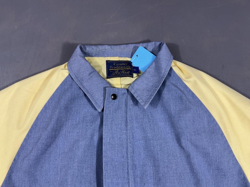 Vintage Country Traditionelle Pendleton Pen West Jacke Herren 46 Blau Colorblock Windjacke Bild 3