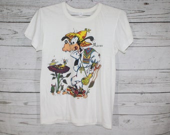 Vintage Goofy Mexico Graphic T-shirt, 1970s-80s Single Stitch