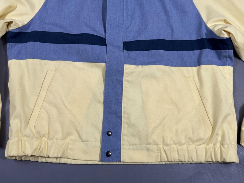 Vintage Country Traditionelle Pendleton Pen West Jacke Herren 46 Blau Colorblock Windjacke Bild 2