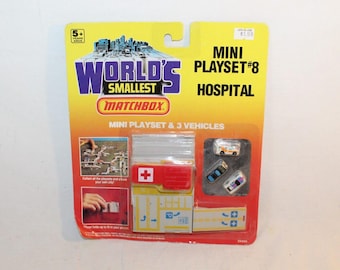 Matchbox World&#39;s Smallest Hospital Mini Car Town Playset #8
