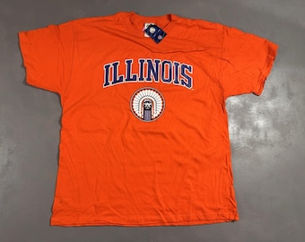 Vintage Illinois Fighting Illini Shirt Männer XL USA Neu mit Tags Y2K 2004