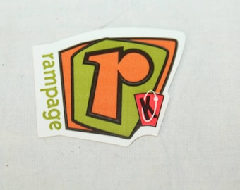 Kryptonics Rampage Vintage Inline Aggressive Rollerblade wheels Logo Sticker