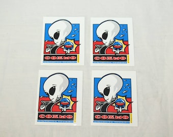 Cozmo Wheels Vintage Inline Aggressive Rollerblade wheels Alien Logo Sticker