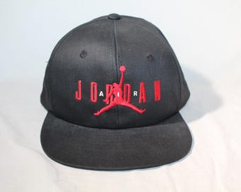 Vintage 1990 Nike Air Jordan Bred Hat: OG Jumpman Logo