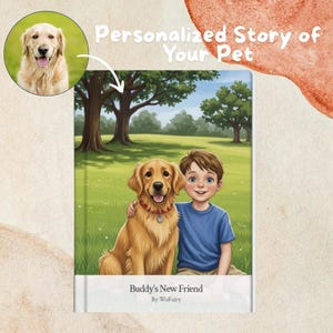 Personalized Pet Storybook | Custom Illustrated Story Featuring Your Dog or Pet | Unique Gift for Pet Lovers by WoFairy