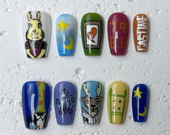 Press-On Nails Inspired by Mae Martin’s Creature Art | Ships from US