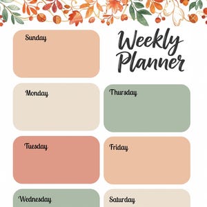 Printable Weekly Planner: Simple Productivity Organizer (PDF Download)