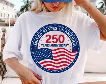 Usa 250 Shirt, Independence Day Shirt, Celebrate 250th Anniversary Tee, Usa Flag, 4th of July Tees, Patriotic Gift, USA 250, Comfort Colors®