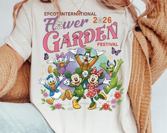 Camiseta del Festival Internacional de Flores y Jardines de Disney Epcot, Camisetas de Mickey Mouse Jardinero, Tour de Epcot, Viaje de vacaciones familiares a WDW, Comfort Colors®