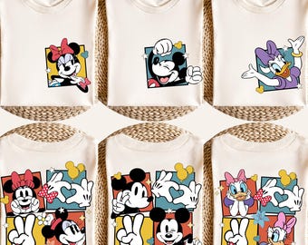 Mickey and Friends Tee, Disney Trip Shirt, Mickey Shirt, Disney Family Vacation Shirt, Disney Characters Shirt, Comfort Colors®, Disney Gift