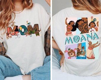Disney Moana Mom Dad Shirt, Princess Moana Family Matching Shirt, Maui Tee, Hei Hei and Pua Mama Dada Tee, Family Trip Shirt, Comfort Color®