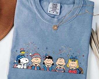 Peanuts Friends 250th USA Anniversary Shirt, Happy 250 Years Freedom Tee, Comfort Color®, Patriotic USA Celebration Tee, America Celebration