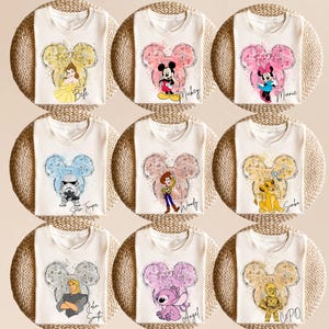 Disney All Characters shirt, Princess, Winnie, Mickey, Woody, Simba T-Shirt, Christmas Gifts